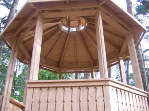 wooden gazebo