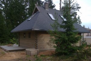 viesu māja guļbūve