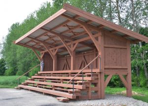 tribuner på idrettsplassen