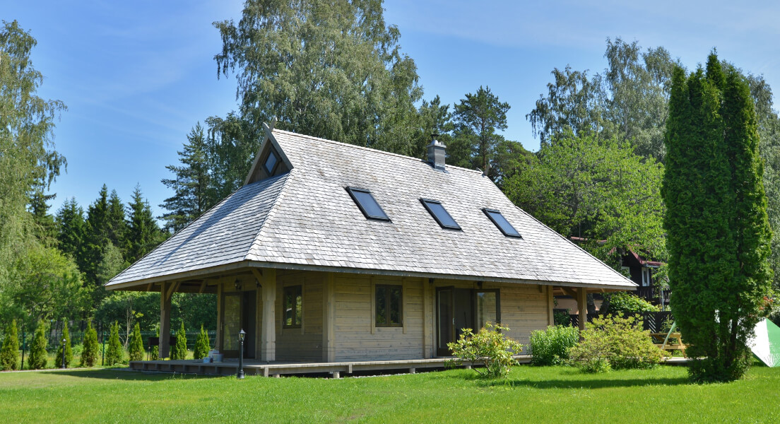Timber frame - log house