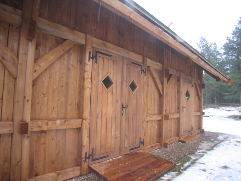 Timber frame barn