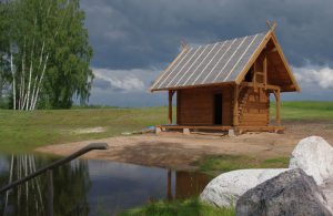 Guļbaļķu pirts Ikšķilē